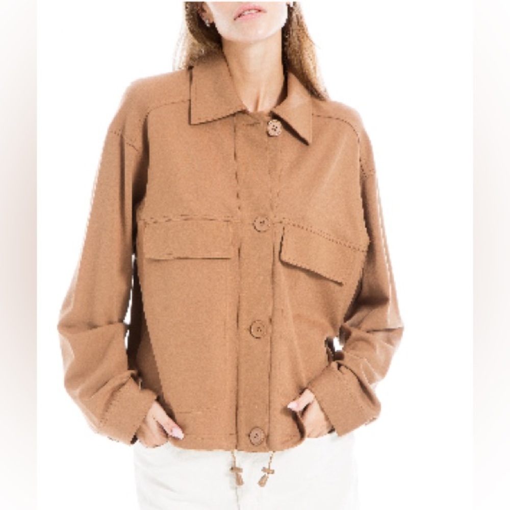 NWT ❤️ Max Studio Ponte Two Point Drawstring Jacket - MSRP $148